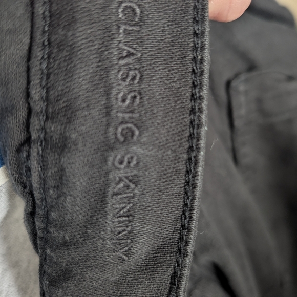 American Eagle Classic Skinny Black Jeans Size 14 - Picture 5 of 5